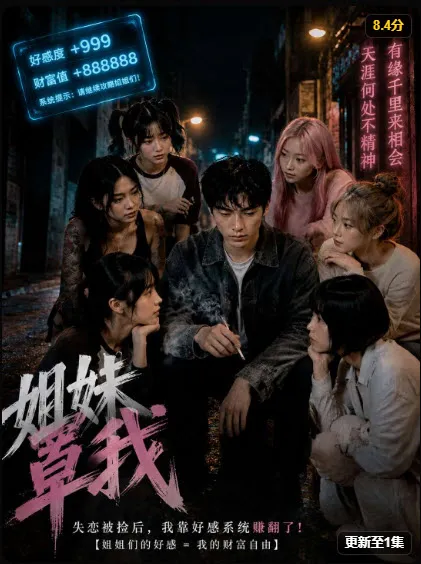 芒果短剧都市友情短剧《姐妹罩我》轻喜题材海报